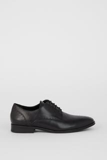 Кожаные туфли-броги Frys Comfort со шнуровкой Debenhams, черный