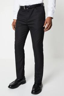Черные брюки-смокинг с фактурным рисунком Burton, черный