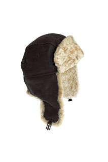 Пилотная шапка Bourn из овчины Eastern Counties Leather, коричневый