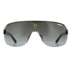 Черные кристально-желтые серые солнцезащитные очки с градиентом Shield Carrera, черный