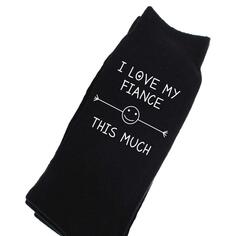 Черные носки «Я очень люблю свою собаку» 60 SECOND MAKEOVER, черный