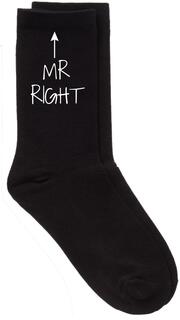 Черные носки Mr Right из теленка 60 SECOND MAKEOVER, черный