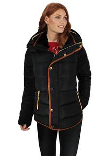 Стеганое зимнее пальто с капюшоном и длинными рукавами &apos;Wrenly&apos; Where&apos;s That From, черный