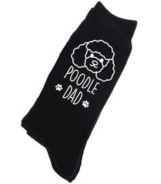 Черные носки Poodle Dad 60 SECOND MAKEOVER, черный