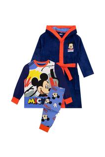 Комплект халата и пижамы с Микки Маусом Disney, синий