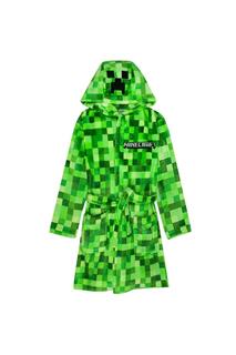 Халат Creeper Pixel Minecraft, зеленый
