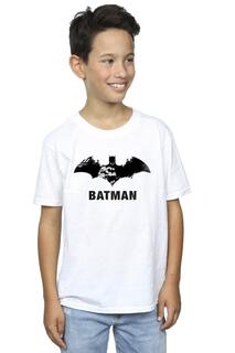 Черная футболка с логотипом Batman Stare DC Comics, белый