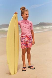 Jetsetter Boardshorts Спортивные летние шорты с принтом из переработанных материалов Animal, розовый