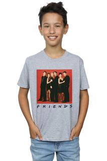 Формальная футболка для группового фото Friends, серый