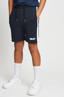 Спортивные шорты Orbit с контрастной вставкой Beat Boyz Club, темно-синий