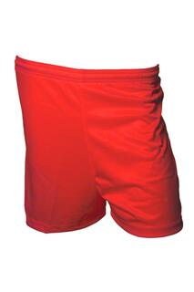 Футбольные шорты с микрополосками Precision, красный