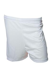 Футбольные шорты с микрополосками Precision, белый