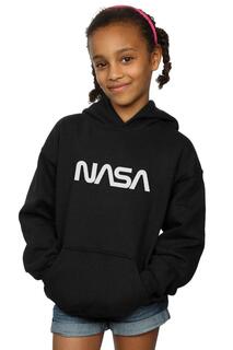 Толстовка с современным логотипом NASA, черный
