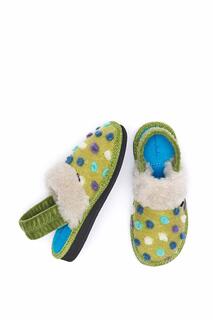 Туфли-мюли &apos;Mini Malia&apos; в пятнистом цвете Moshulu, зеленый