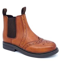 Кожаные ботинки челси с акцентом на броги Wrexham Frank James, коричневый