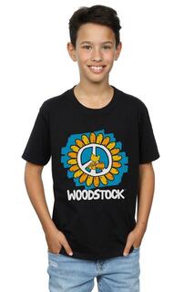 Футболка «Цветочный мир» Woodstock, черный