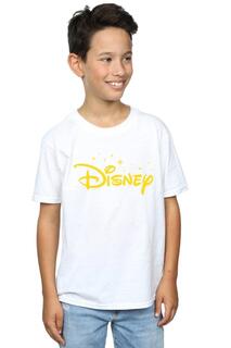 Футболка с логотипом и звездами Disney, белый