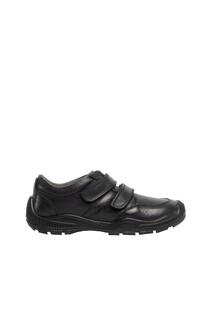 Кожаные туфли с застежкой Twin Touch и защитой носка Roamers, черный