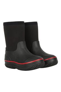 Ботинки Mucker Boot с водонепроницаемой тяговой подошвой Mountain Warehouse, черный