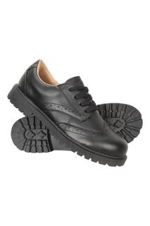 Обувь-броги для детской площадки. Повседневная школьная обувь. Mountain Warehouse, черный