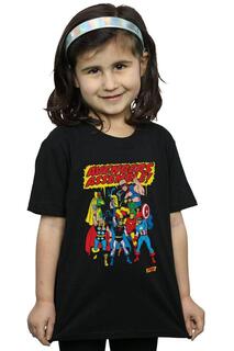 Хлопковая футболка «Мстители» Marvel Comics, черный