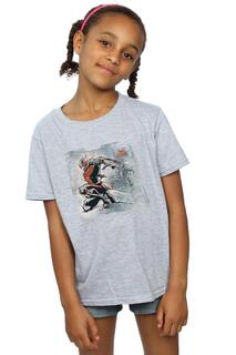 Хлопковая футболка «Человек-муравей» с художественным эскизом Marvel, серый