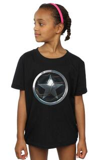 Хлопковая футболка со звездой «Сокол и Зимний солдат» Marvel, черный