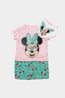 Тропический костюм из трех предметов Минни Маус Disney Baby, розовый