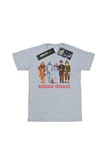 Хлопковая футболка Squad Goals Wizard of Oz, серый