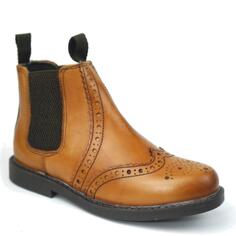 Кожаные ботинки челси с эффектом броги Cheltenham Frank James, коричневый