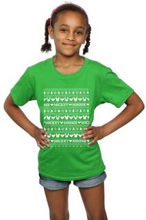 Хлопковая футболка «Рождественская ярмарка с изображением Микки и Минни» Disney, зеленый