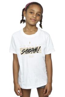 Хлопковая футболка с логотипом Shazam Fury Of The Gods DC Comics, белый