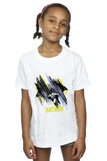 Хлопковая футболка с летающим Бэтменом DC Comics, белый