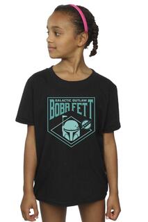 Хлопковая футболка на груди с изображением «Книги Бобы Фетта «Галактический шлем»» Star Wars, черный