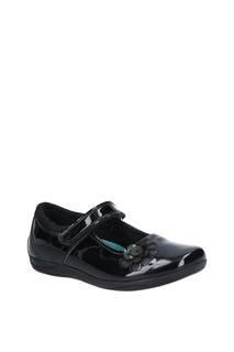 Кожаные туфли Jessica Junior Patent Hush Puppies, черный