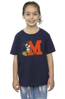 Леопардовые брюки с Микки Маусом, хлопковая футболка Disney, темно-синий