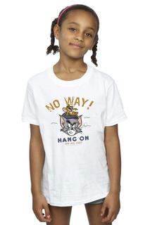 Хлопковая футболка Hang On Golf Tom &amp; Jerry, белый