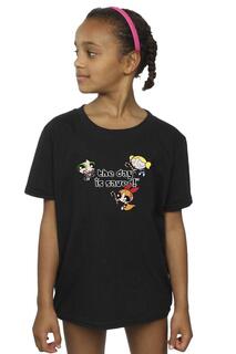 Хлопковая футболка The Day Is Saved Powerpuff Girls, черный