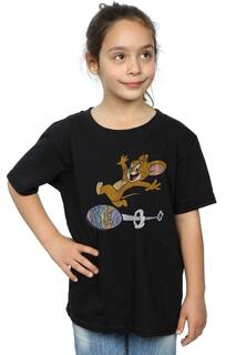 Хлопковая футболка Egg Run Tom &amp; Jerry, черный