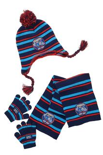 Вязаный комплект из шапки, шарфа и перчаток Thomas &amp; Friends, синий