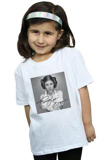 Хлопковая футболка принцессы Леи из органы Star Wars, белый