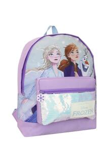 Рюкзак «Холодное сердце Анны», «Эльза и Олаф» с пайетками Disney, фиолетовый