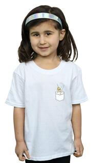 Хлопковая футболка с искусственным карманом Tinker Bell Disney, белый