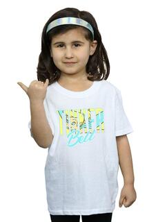 Хлопковая футболка с надписью Tinker Bell Disney, белый