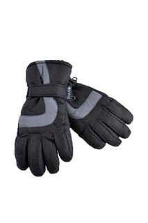 Зимние водонепроницаемые термолыжные перчатки Thinsulate с флисовой подкладкой THMO, черный