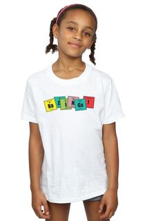 Хлопковая футболка Bazinga Elements The Big Bang Theory, белый