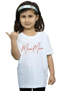 Хлопковая футболка с Микки Маусом «Калифорния» Disney, белый