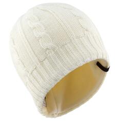 Детская лыжная шапка Decathlon вязанной вязки цвета экрю Wedze, белый Wed'ze