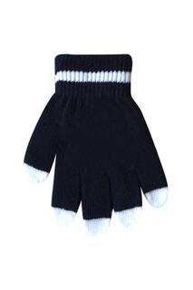 Светящиеся в темноте зимние теплые перчатки Sock Snob, черный