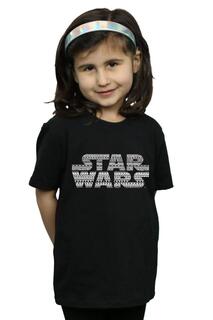 Однотонная хлопковая футболка с логотипом Aztec Star Wars, черный